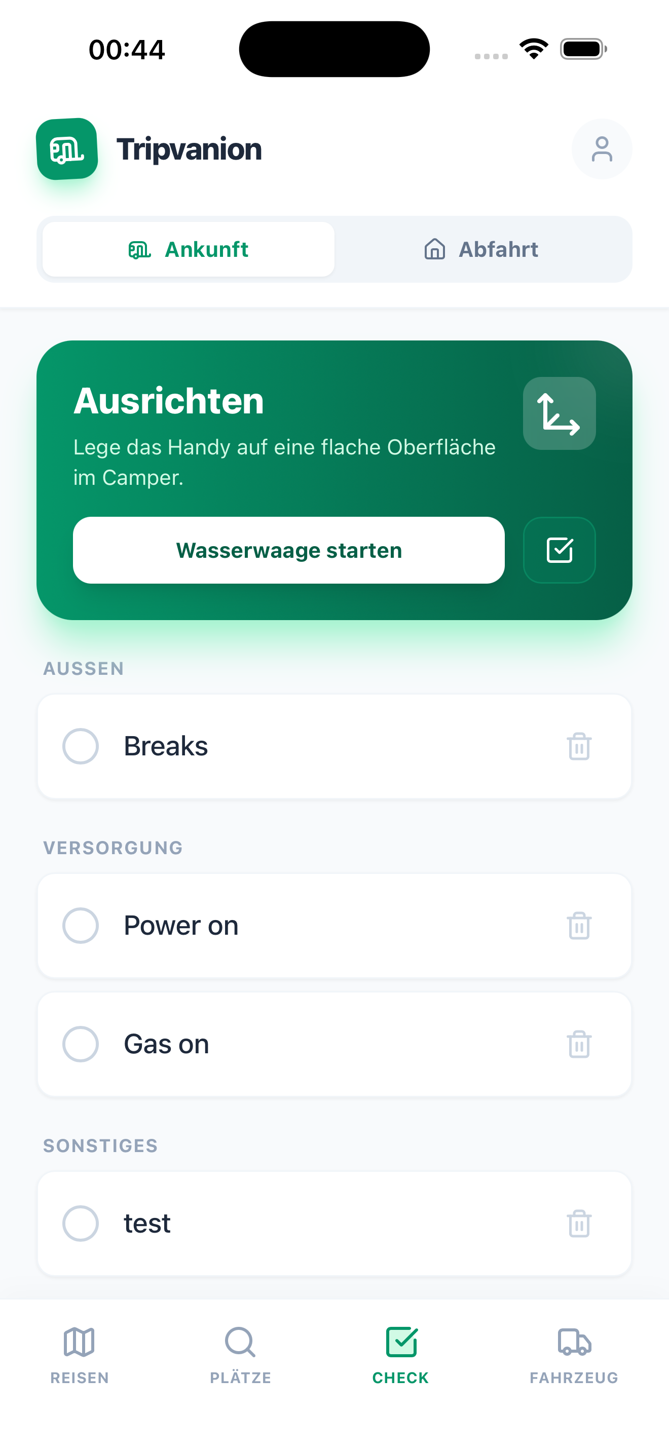 Safety Check Feature