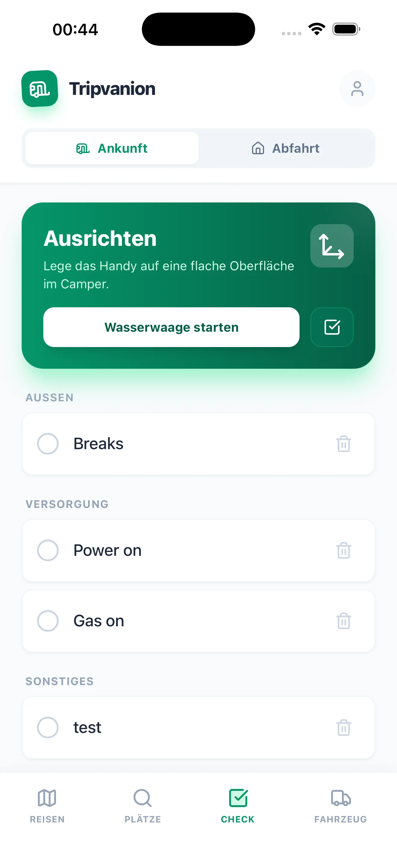 Safety Check Feature